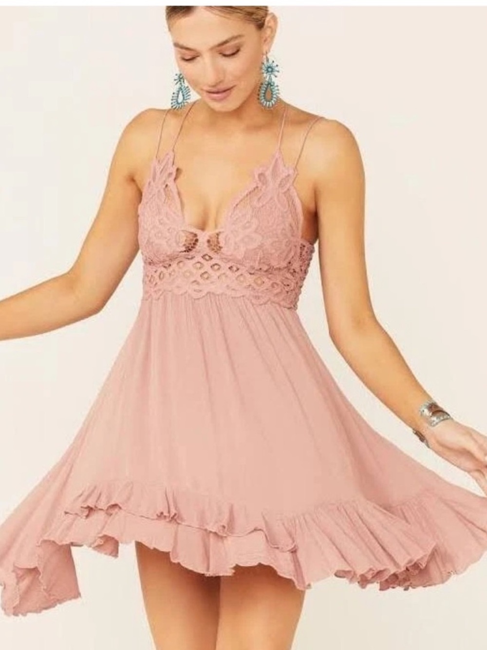 Free People Adella Slip Dress Excellent